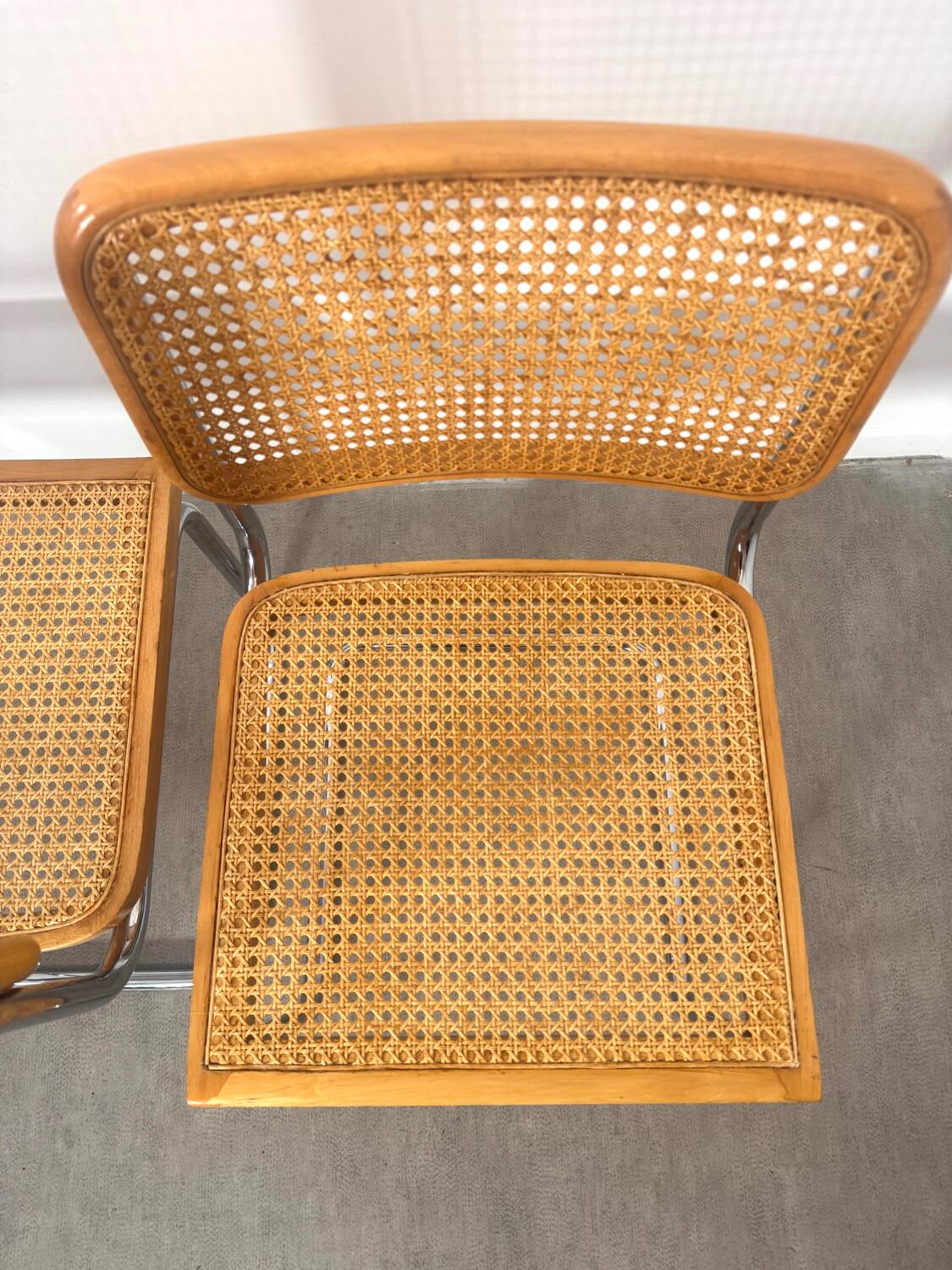 Paire de chaise Cesca Marcel Breuer b32 made in Italy