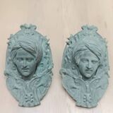Bronze billiard knockers and corners