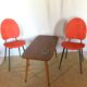 Paire de chaises vinyle années 60