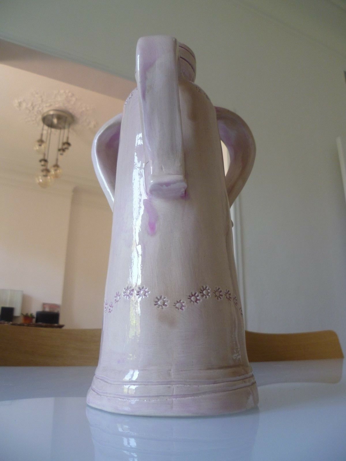 Terracotta bottle vase