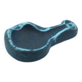 Accolay blue ceramic free-form ashtray, 1960s