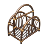 Rattan vinyl holders