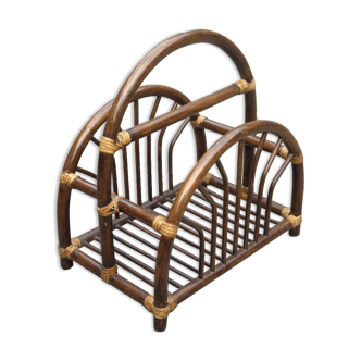 Rattan vinyl holders