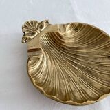 Vintage bronze shell ashtray