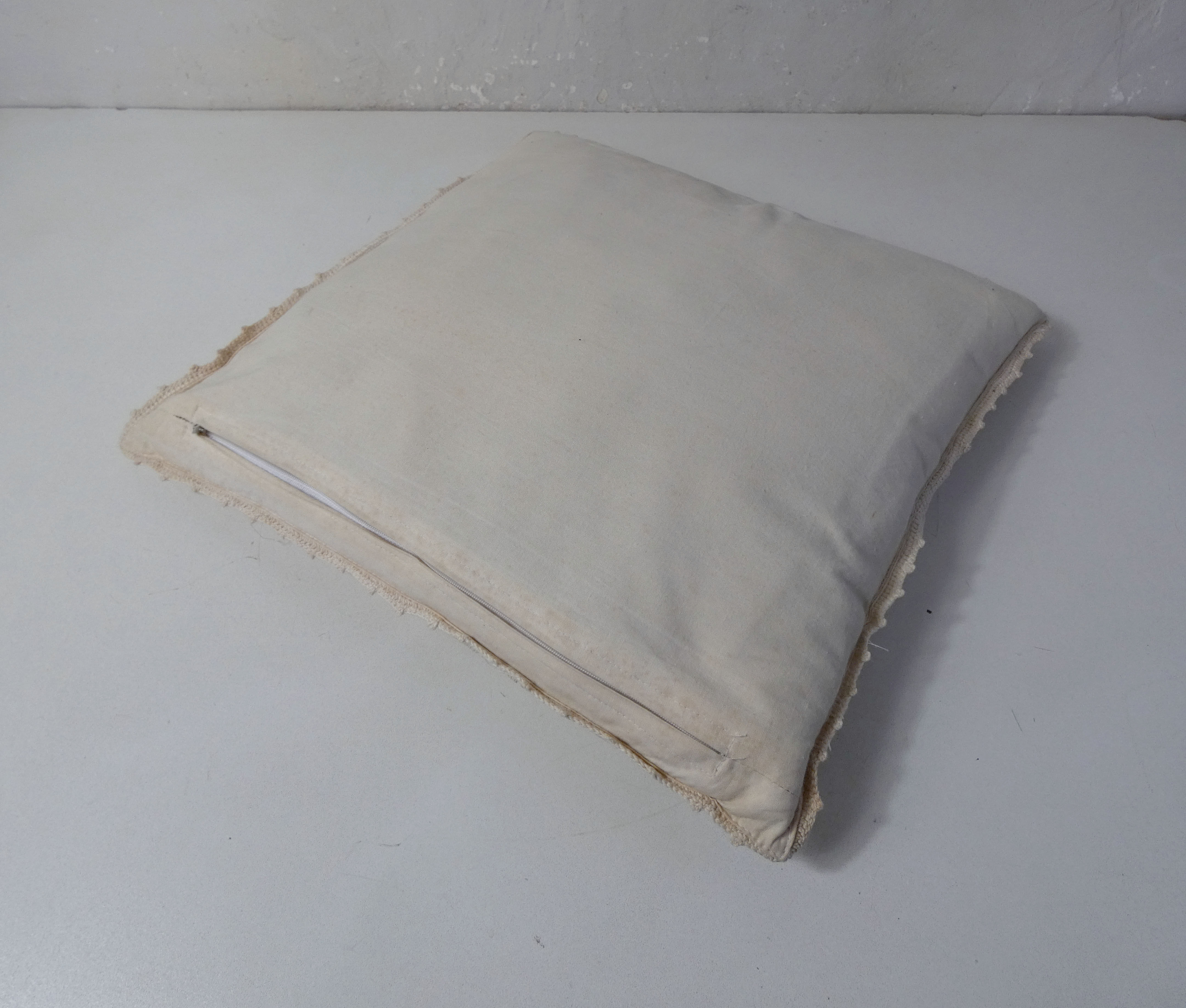 Vintage ecru crochet cushions