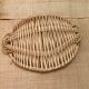 Wicker plateau with 2 handles