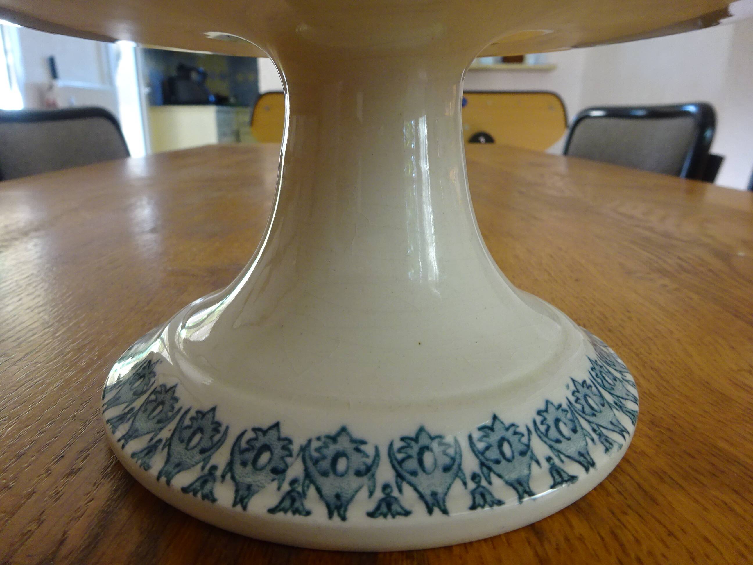 Large compote dish Terre de Fer