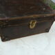 Leather case in brown interior fabric
