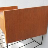 Scandinavian teak wall shelf