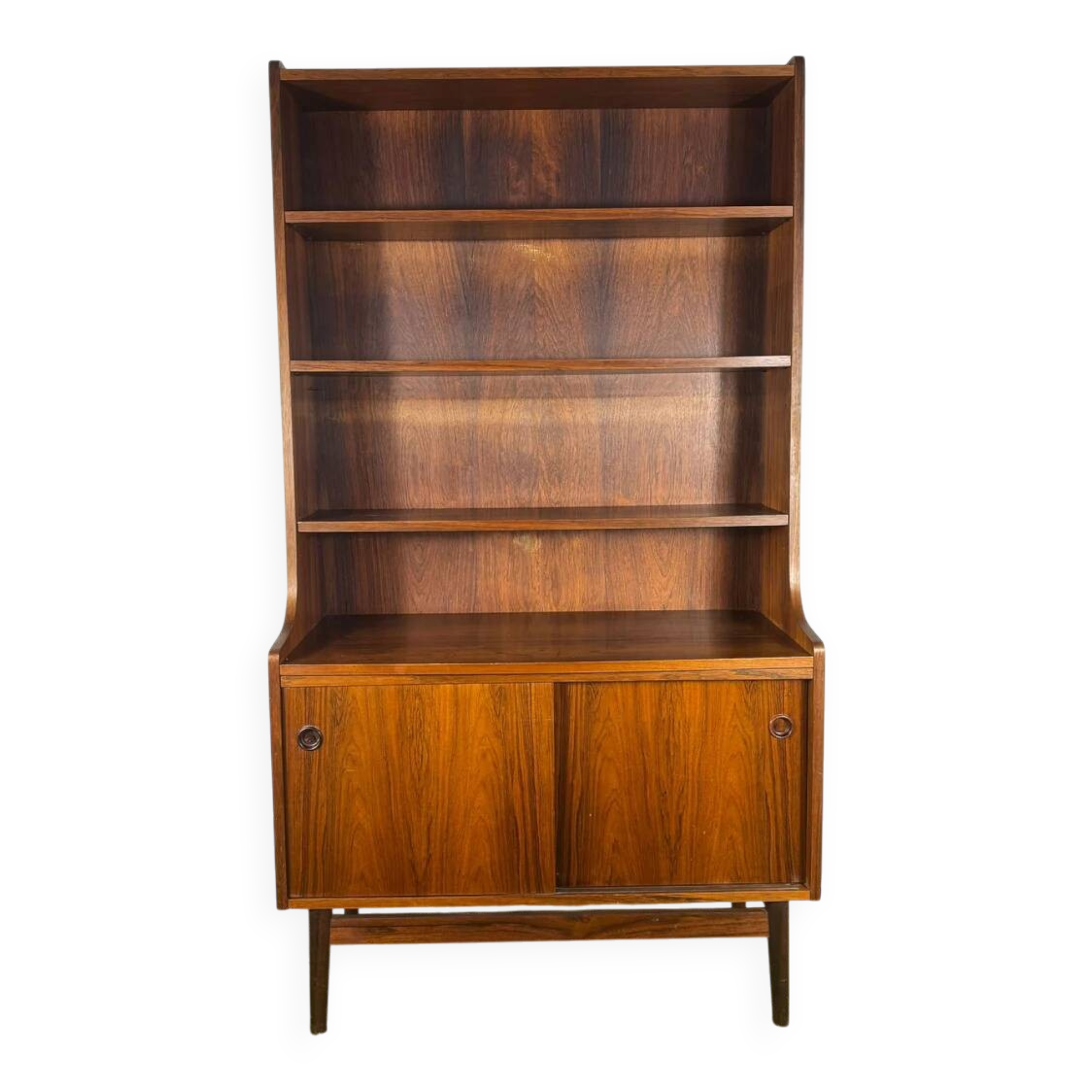 Vintage rosewood bookshelf – mid-century modern Scandinavian design