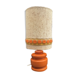 Orange ceramic lamp 1970