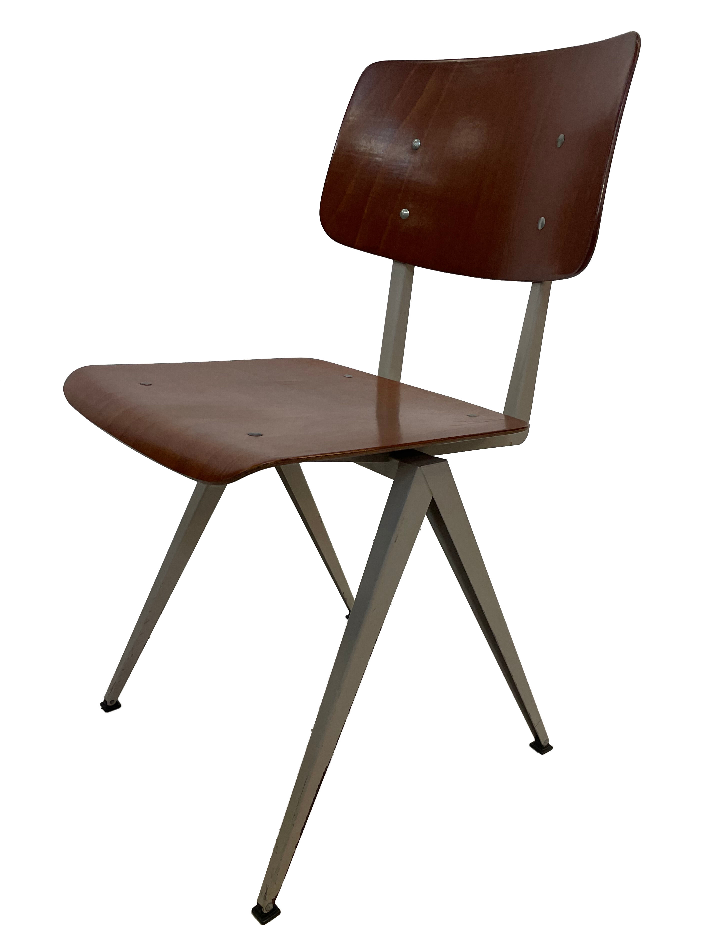 Industrial chair Galvanitas S16 Pagholz Netherlands 60's Design