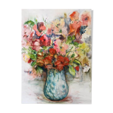 Spring vase and bouquet