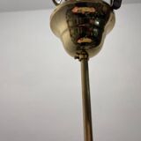 Suspension lumineuse en verre opalin Stilnovo années 1950