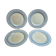 Set of 4 antique English flat plates B.p.w.&m. Milan – Ironstone