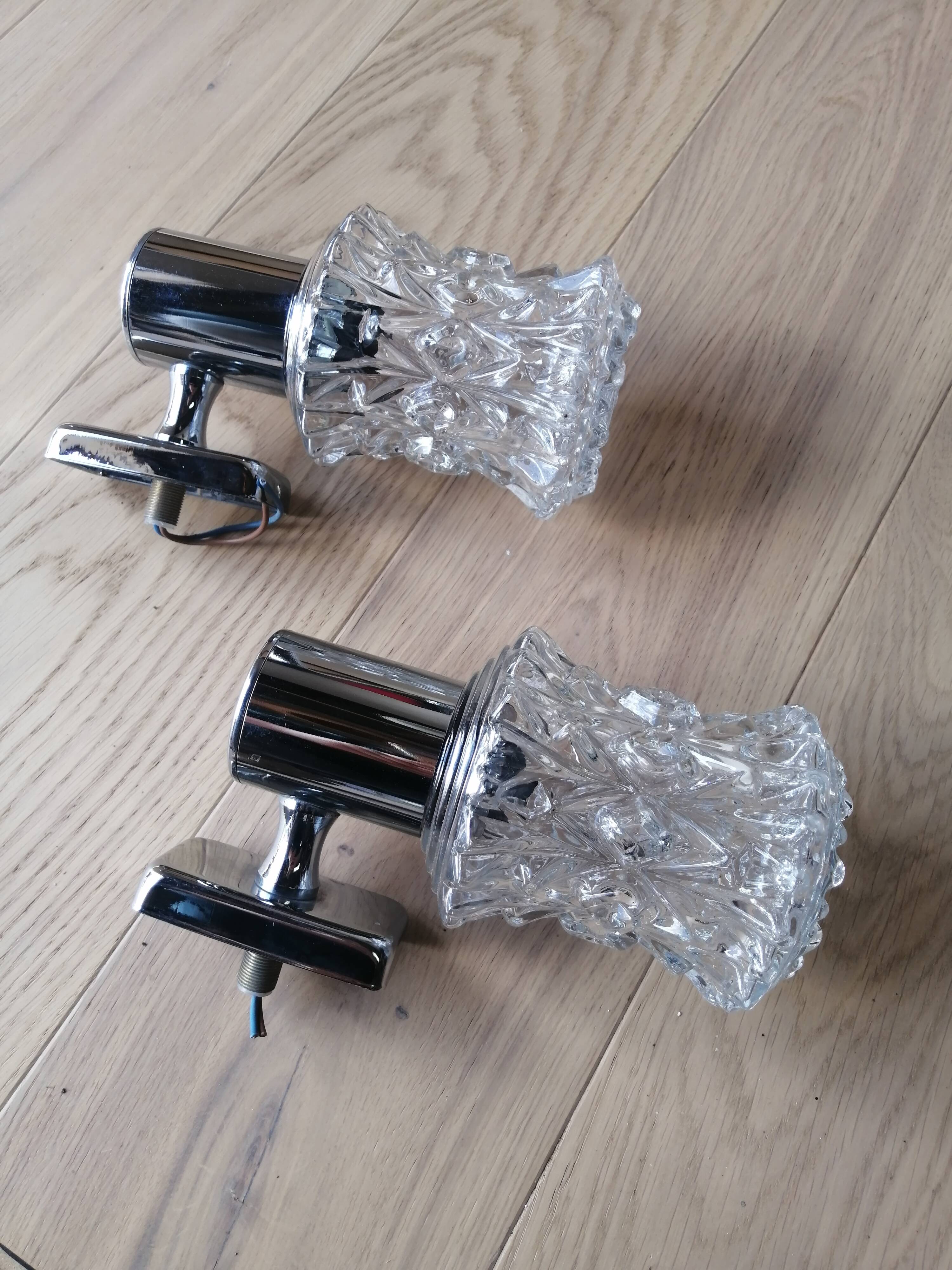 Paire d'appliques Targetti vintage Italie