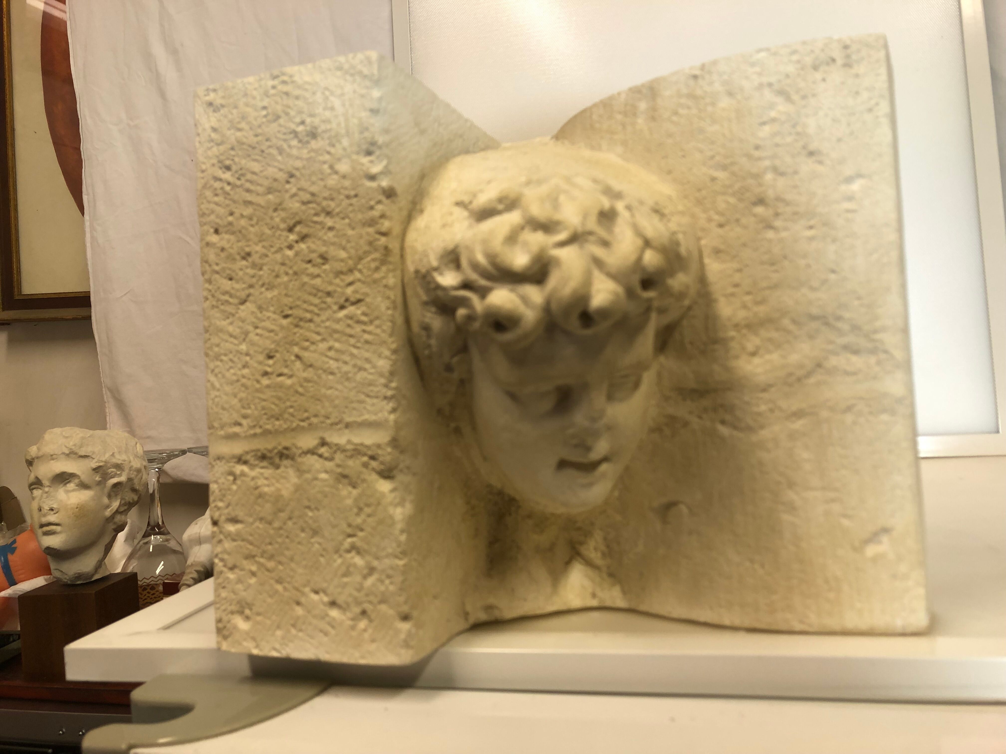 Statue bust roman man