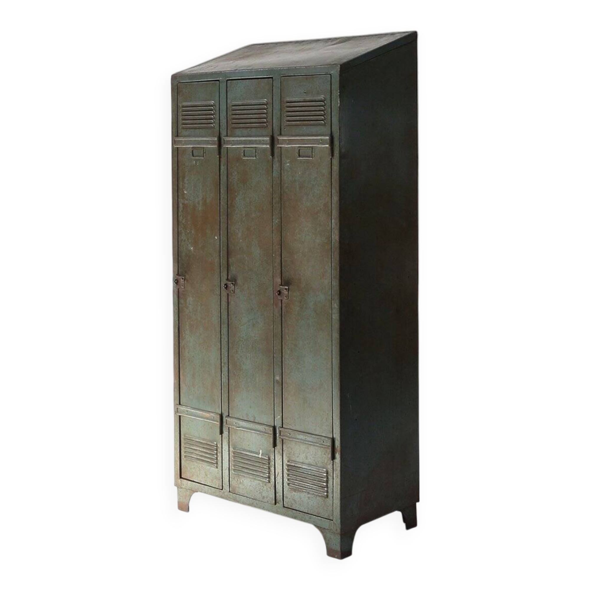 Antique Industrial Storage Locker, France ca. 1910
