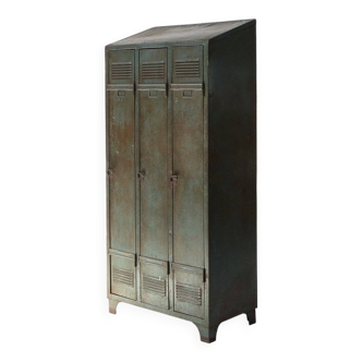Antique Industrial Storage Locker, France ca. 1910