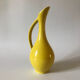 Vintage yellow ceramic decanter