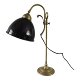 Vintage lamp enamelled globe 50s