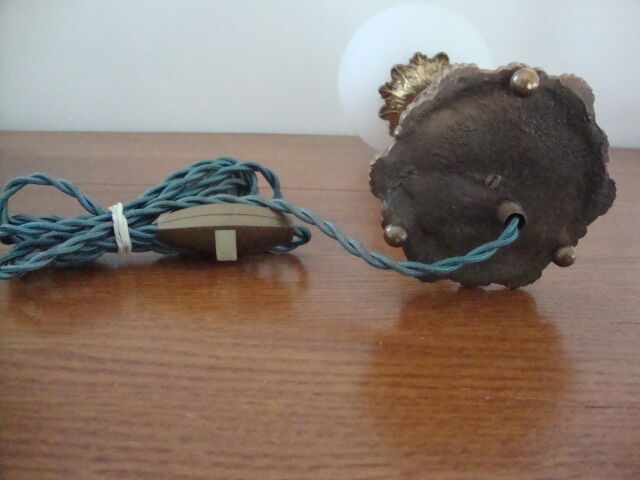 Pair of art deco lamps in gilded bronze