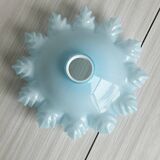 blue opaline glass pendant lamp