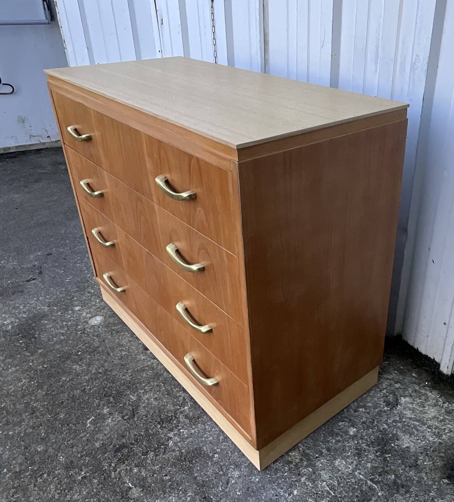 Art Deco style cherrywood chest of drawers, mid-20th century