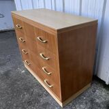 Art Deco style cherrywood chest of drawers, mid-20th century