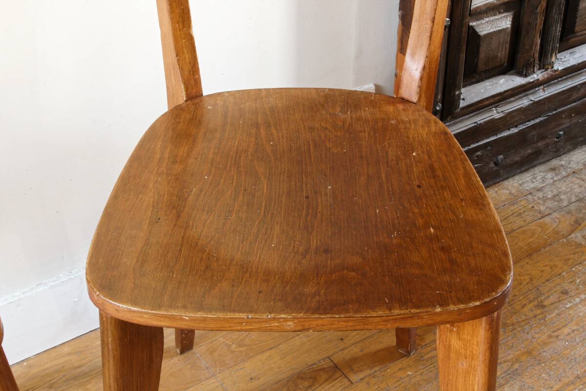 Set of 3 Luterma chairs from the 1950s, monobloc base.