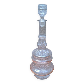 Large moulded glass carafe