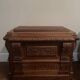 Pair of richly carved oak chests / coffers – Neo-Renaissance
