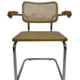Cesca chair B64 with armrests by Marcel Breuer Design
