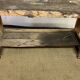 Old wooden craft workbench