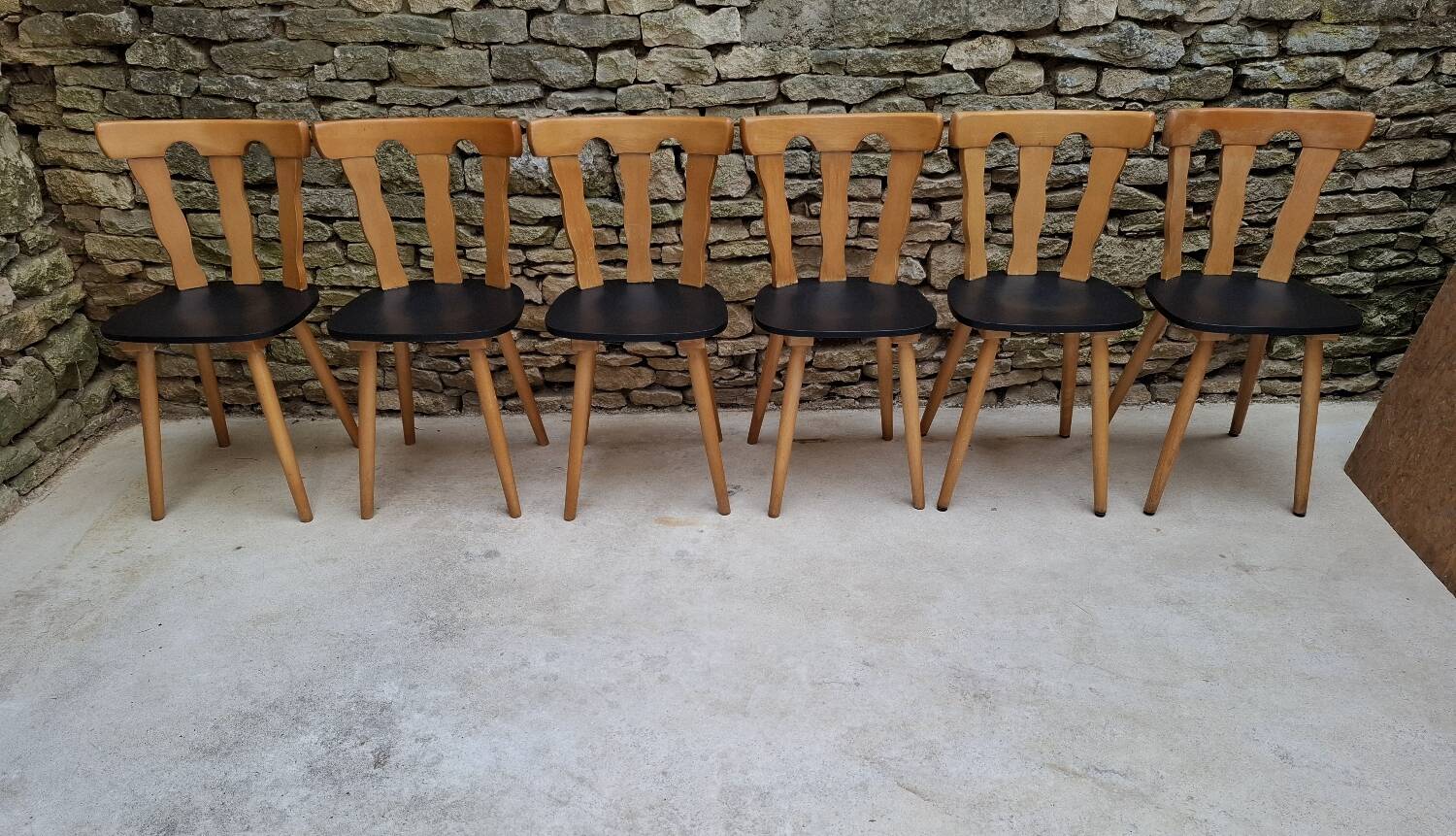 Set of 12 bistro chairs