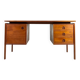 Bureau en teck design danois autoportant Gasvig Møbler vintage milieu du siècle