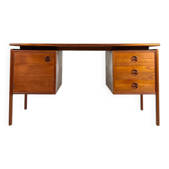 Freestanding Danish Design Teak Desk Gasvig Møbler Vintage Midcentury