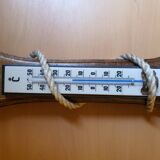 Vintage thermometer - wooden barometer