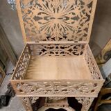 Rare antique wooden arch table, signed Amati, Turin, early 20th century Art Nouveau