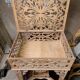 Rare antique wooden arch table, signed Amati, Turin, early 20th century Art Nouveau