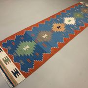 Old Turkish narrow Kilim Runner 327x85 cm, shabby chic, vintage decor kelim rug