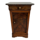 Bedside table / nightstand / column / Somno / Vintage mahogany stand