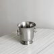 Matte silver metal ice bucket