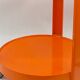 Desserte roulante vintage / design / plastique orange ,