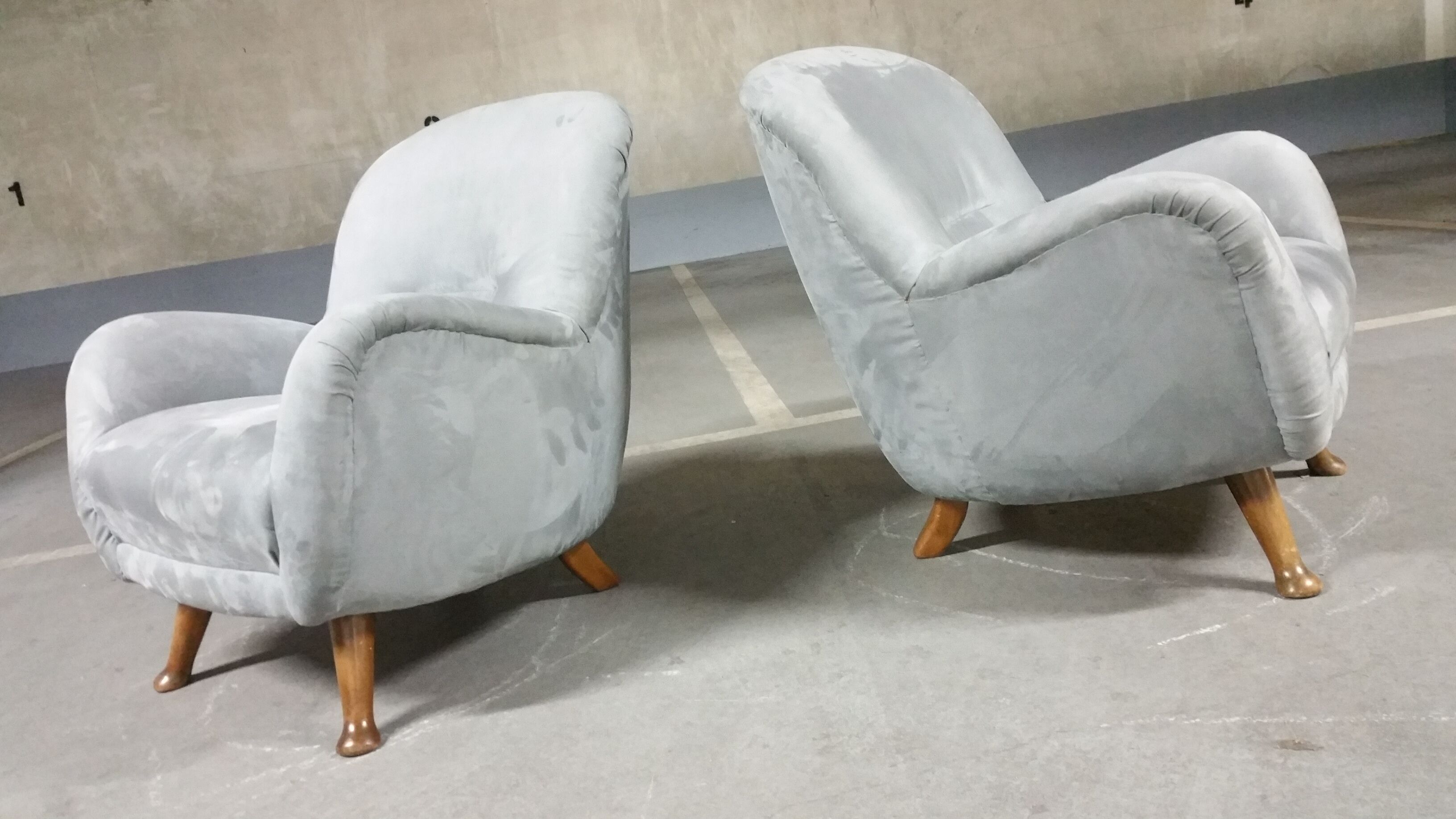 EGG Sadois Teddy club armhair by Berga Mobler, 1940