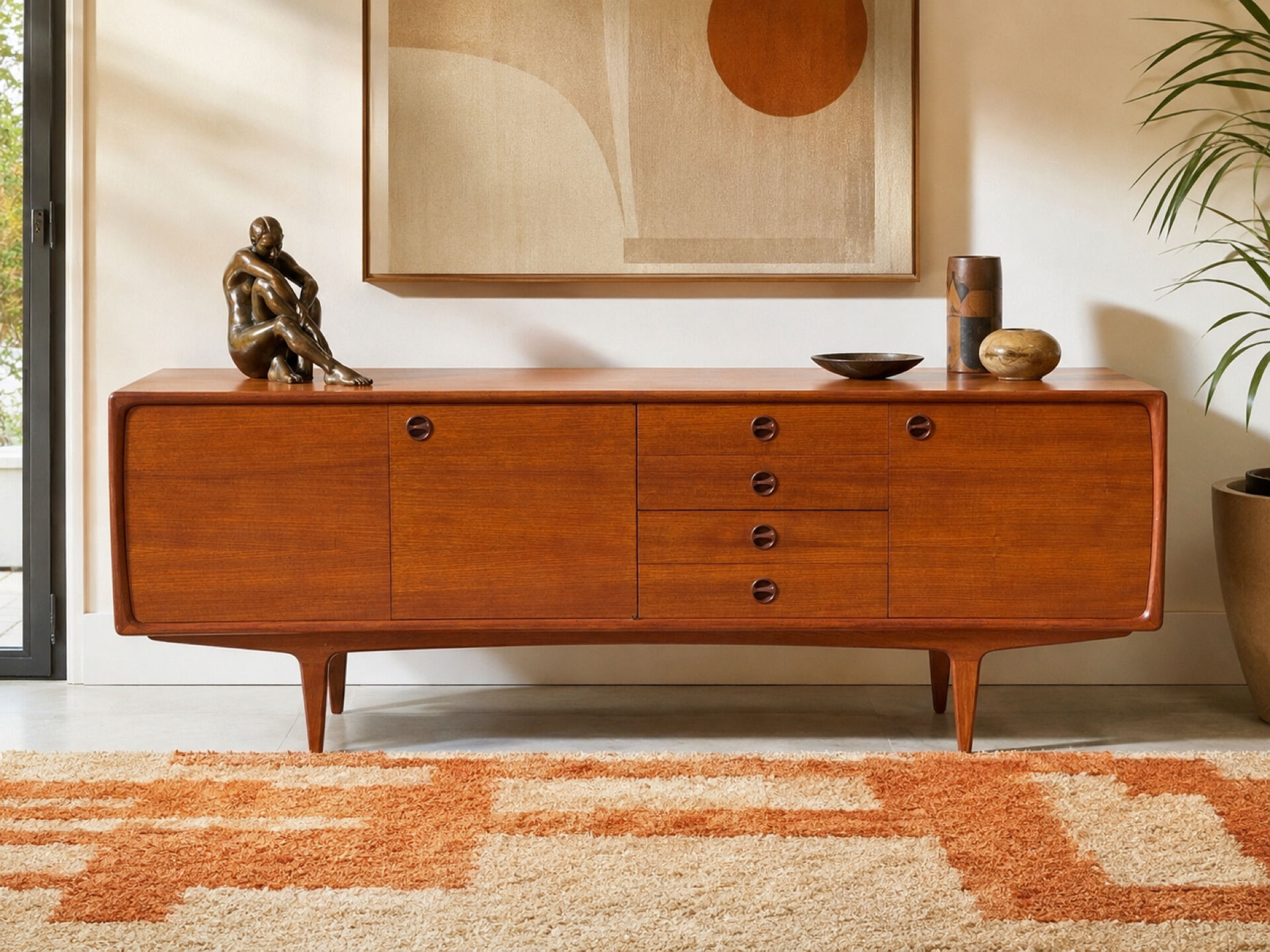 Vintage Scandinavian teak enfilade – 1960s/70s