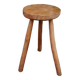 Tabouret brutaliste tripode en frêne