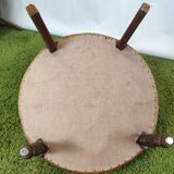 Old green velvet empire chair