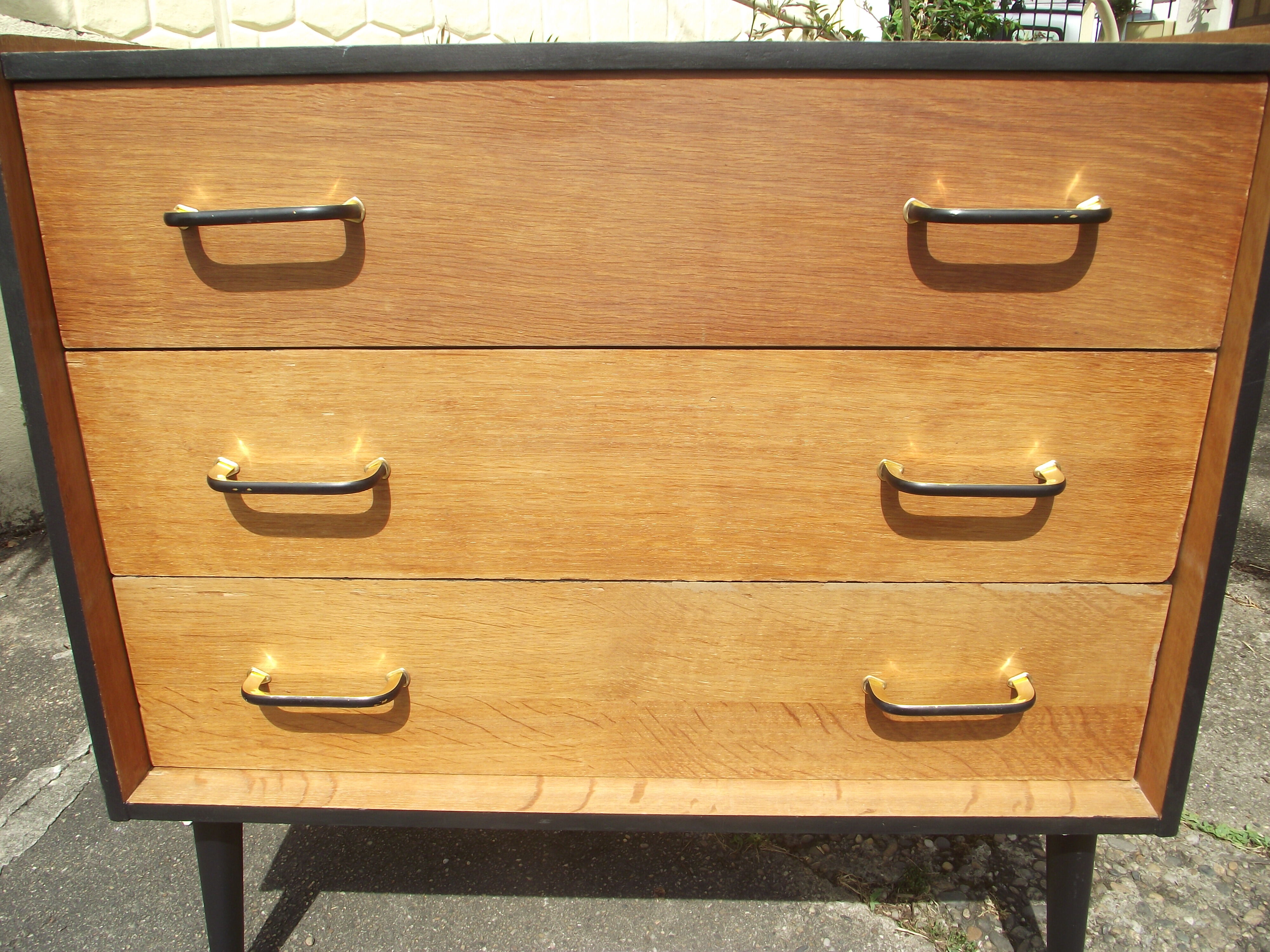 Scandinavian oak chest of drawers from the 60s