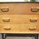 Scandinavian oak chest of drawers from the 60s